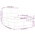 Vidaxl LED Box Spring Postelja Temno siva in bela 140 x 200 cm