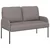 Setovi sofa 3 pcs Sivo-smeđa 115 x 56 x 80 cm Šperploča