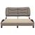Vidaxl Posteljni okvir brez vzmetnice Hvar taupe 120x200 cm blago