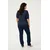 KAFFE CURVE Majica Sissy marine