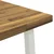 vidaXL 60 x 55 x 75 cm Masiven les akacije Bela Pravokotna