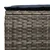 Vrtni otoman 2 Komad Siva i tamnoplava 38 x 38 x 45 cm PE ratan
