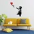 Wallity Zidna dekoracija Banksy 13, 105x85cm, Crno-crvena
