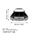 Wallity Zidna dekoracija Holden Monaro GTS 350 (1974), 60 x 42 cm, Crna