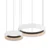 LED luster na sajli ORBITA LED/72W/230V bela/crna