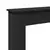 Okvir za kamin crni 75 x 20 x 87,5 cm od konstruiranog drva