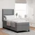 Vidaxl LED Box Spring Postelja Svetlo siva 80 x 200 cm blago