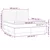vidaXL vidaXL Box spring postelja z vzmetnico LED temno rjava 160x200cm blago, (20902031)