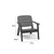 Hanah Home Trpezarijska stolica Silva, 67x78x60 cm, Tamnosiva