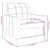 4-dijelni set sofa s tabureom krem od tkanine