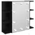 Ogledalo ormar Crni hrast 70 x 16,5 x 60 cm Konstruirano drvo