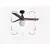 FARO 34278-11L - Plafonski ventilator KLIM S 1xE27/15W/230V orah/crna + daljinski upravljač