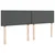 Vidaxl Box spring postelja z vzmetnico temno siva 180x200 cm blago