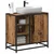 Kupaonski ormar Staro drvo 65 x 33 x 60 cm Konstruirano drvo