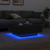 Stolić za kavu s LED svjetlima crni 80x80x31 cm