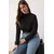 Trendyol Curve Ženska bluza Tbbaw26Af00104, Crna