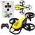 Mini RC dron Syma X36 štiriosna akrobacija rumene barve