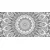 Slika Mandala harmonije v črnobeli izvedbi - 60x30