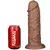 LoveToy Realistic Chubby Dildo 10.5 Brown