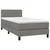 vidaXL Box spring postelja z vzmetnico temno siva 80x200 cm blago