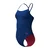 Speedo solid v-back 2.0 dark blue xl - uk38