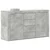 Kreveta Betonski sivi 120 x 36 x 69 cm Konstruirano drvo
