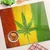 shumee Dekorativne steklene servirne deske za prigrizke Rasta Flag 2x30x52 cm