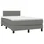 Vidaxl Box spring postelja z vzmetnico temno siva 120x200 cm blago