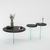 HANAH HOME Set stolova Serenity 2 Anthracite Transparent
