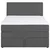 BOXSPRING KREVET WICKIE 140/200 cm , siva
