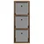 Kreveta s ladicama Dimljeni hrast 25,5 x 22 x 69,5 cm