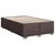 Vidaxl Box spring postelja z vzmetnico temno rjava 120x190 cm blago