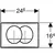 GEBERIT taster za aktiviranje DELTA BASIC 115.100.11.1 bela