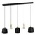 EGLO viseća lampa MAJAGUA E27 5 grla crna/mesing 121,5 cm 390115