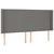 Krevet box spring s madracem LED tamnosivi 160x200 cm tkanina