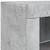 Komoda s LED svjetlima siva boja betona 162 x 37 x 67 cm