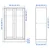 HAVSTA Element s postoljem, bela, 81x37x134 cm