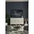 HANAH HOME Komoda Salkim 120 White Travertine Gold