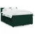 Vidaxl Box spring postelja z vzmetnico temno zelena 140x200 cm žamet