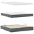 Krevet s od storage s madracem Tamno siva 180 x 200 cm Baršun
