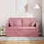 Sofa Ružičasta 138 x 78 x 80 cm Baršun