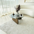 HANAH HOME Sto za dnevnu sobu Mia Walnut Transparent