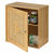 WENKO 25613100 - Ormarić ALLEGRE 30x30 cm braon
