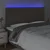 LED uzglavlje smeđesivo 200x5x118/128 cm od tkanine