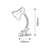 RABALUX Stona lampa dennis plava