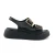 Mona Shoes Ženske sandale, Soft uložak, Kožne, Crne