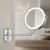 Stensko ogledalo LED Glow Chrome