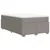 Vidaxl Box spring postelja z vzmetnico taupe 120x200 cm blago