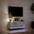 Zidni TV ormarić s LED svjetlima boja betona 100x31x38 cm