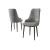 Hanah Home Set stolica Trex, 46x95x42 cm, 4 komada, Sivo-crne